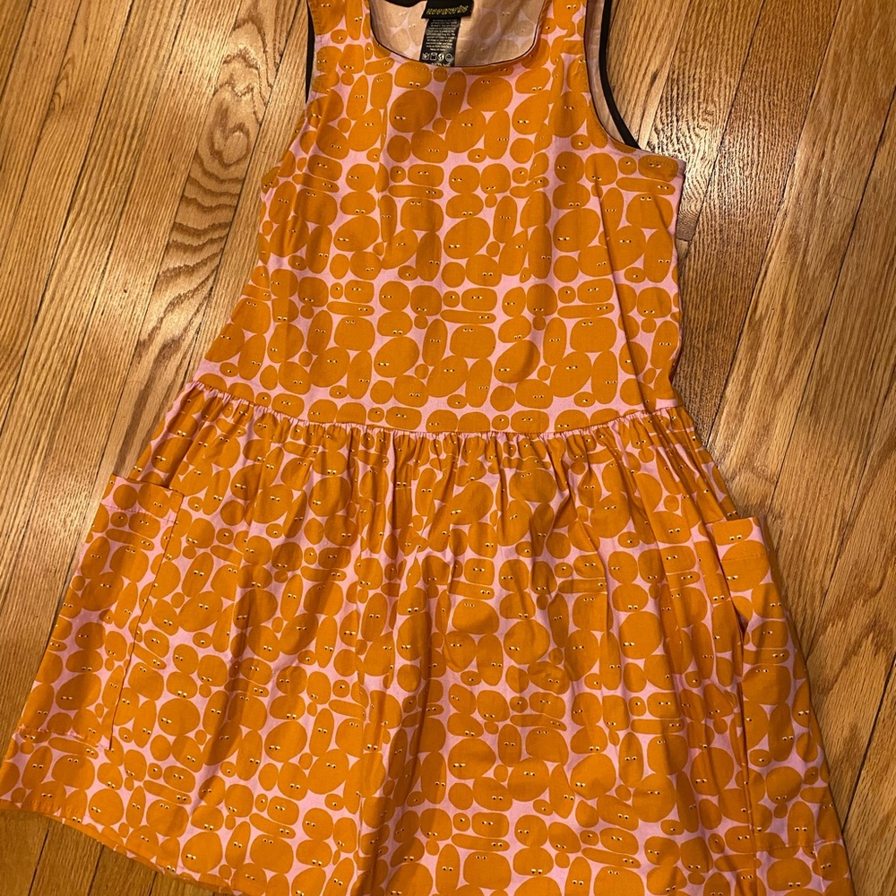 Nooworks Orange Patterned Dress 🧡💛 only wore once!!!